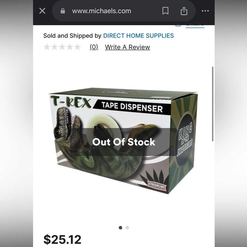 “ Streamline “ T-Rex tape dispenser